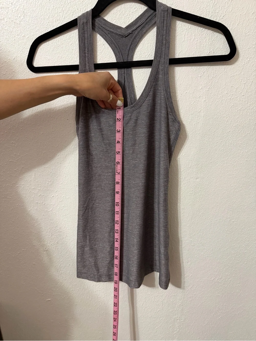 lululemon athletica Gray Racerback Yoga Tank
